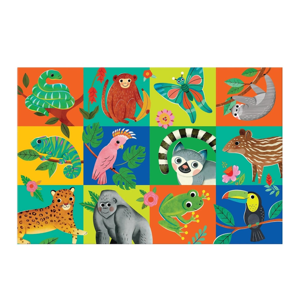 Rainforest Friends 48 Piece Giant Floor Puzzle Chronicle Books - Mudpuppy Toys & Games - Puzzles & Games - Jigsaw Puzzles