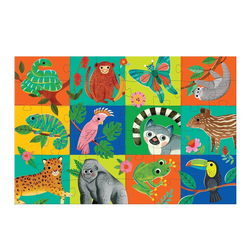 Rainforest Friends 48 Piece Giant Floor Puzzle Chronicle Books - Mudpuppy Toys & Games - Puzzles & Games - Jigsaw Puzzles