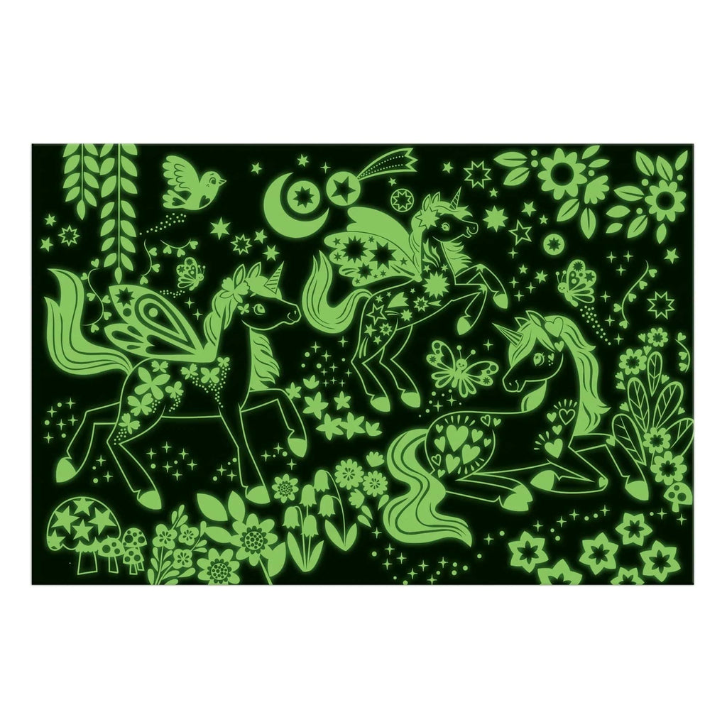 Unicorn Dreams Glow in the Dark 100 Piece Jigsaw Puzzle Chronicle Books - Mudpuppy Toys & Games - Puzzles & Games - Jigsaw Puzzles