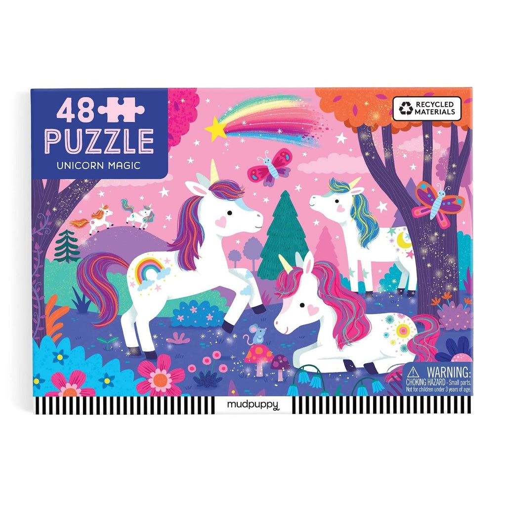Unicorn Magic 48 Piece Jigsaw Puzzle Chronicle Books - Mudpuppy Toys & Games - Puzzles & Games - Jigsaw Puzzles