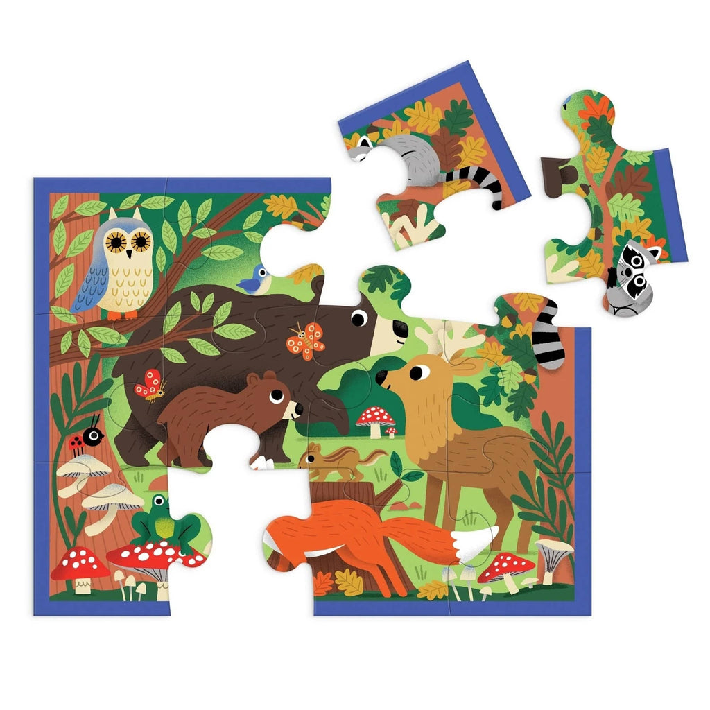Woodland Pouch 12 Piece Jigsaw Puzzle Chronicle Books - Mudpuppy Toys & Games - Puzzles & Games - Jigsaw Puzzles