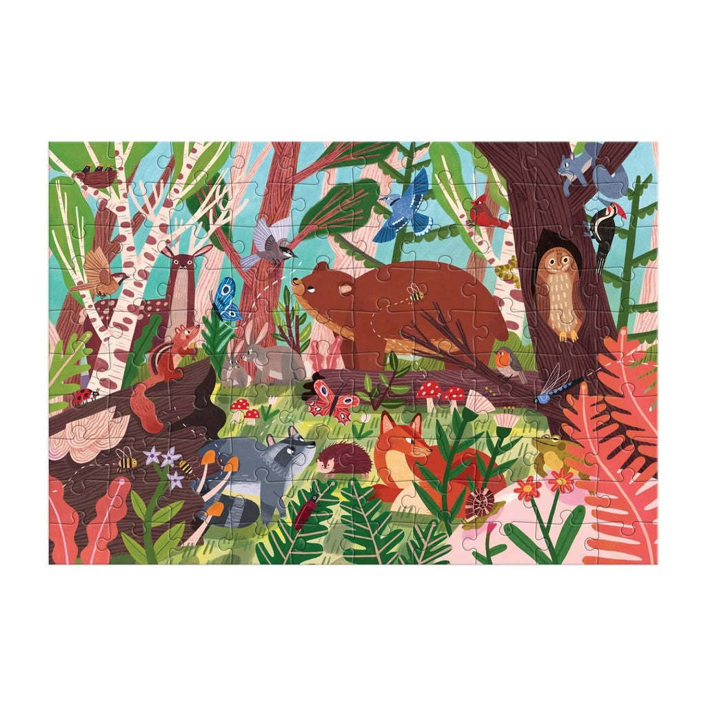 Woodland World 100 Piece Jigsaw Puzzle Chronicle Books - Mudpuppy Toys & Games - Puzzles & Games - Jigsaw Puzzles