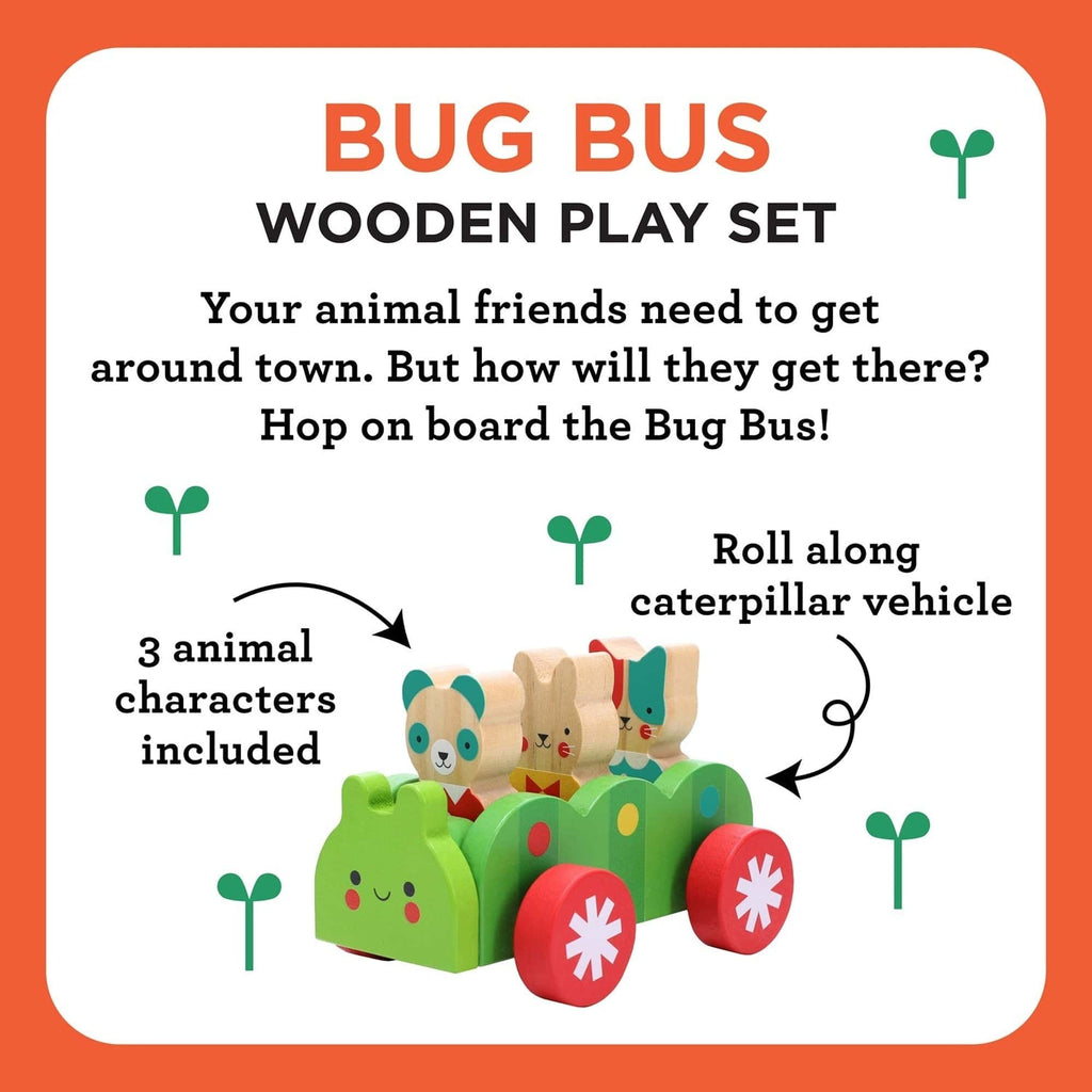Bug Bus Wooden Play Set Chronicle Books - Petit Collage Baby & Toddler - Baby Toys & Activity Equipment