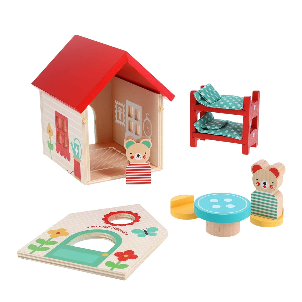 Mouse House Wooden Play Set Chronicle Books - Petit Collage Baby & Toddler - Baby Toys & Activity Equipment