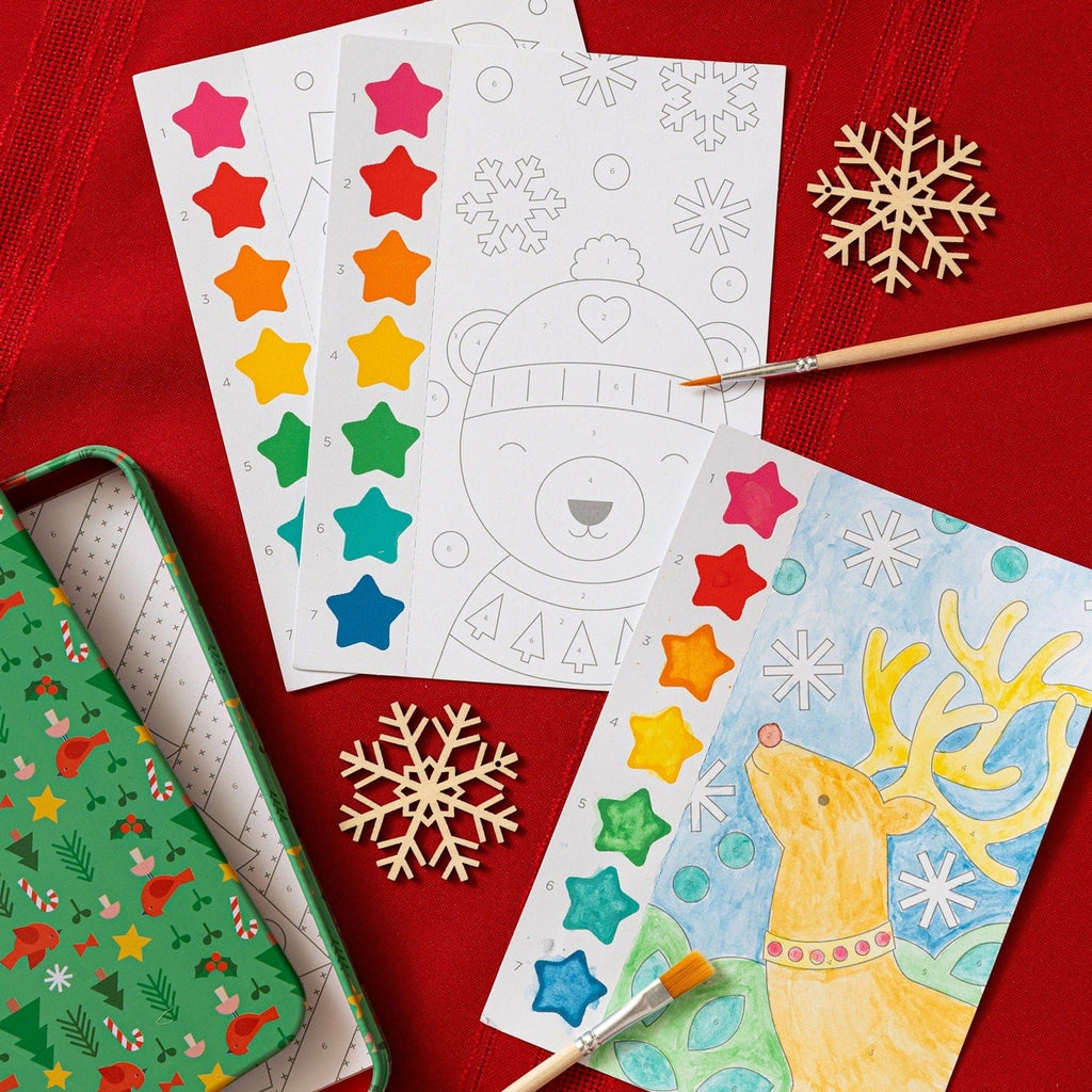 Christmas Paint by Numbers Kit Chronicle Books - Petit Collage Toys & Games - Crafts & Hobbies