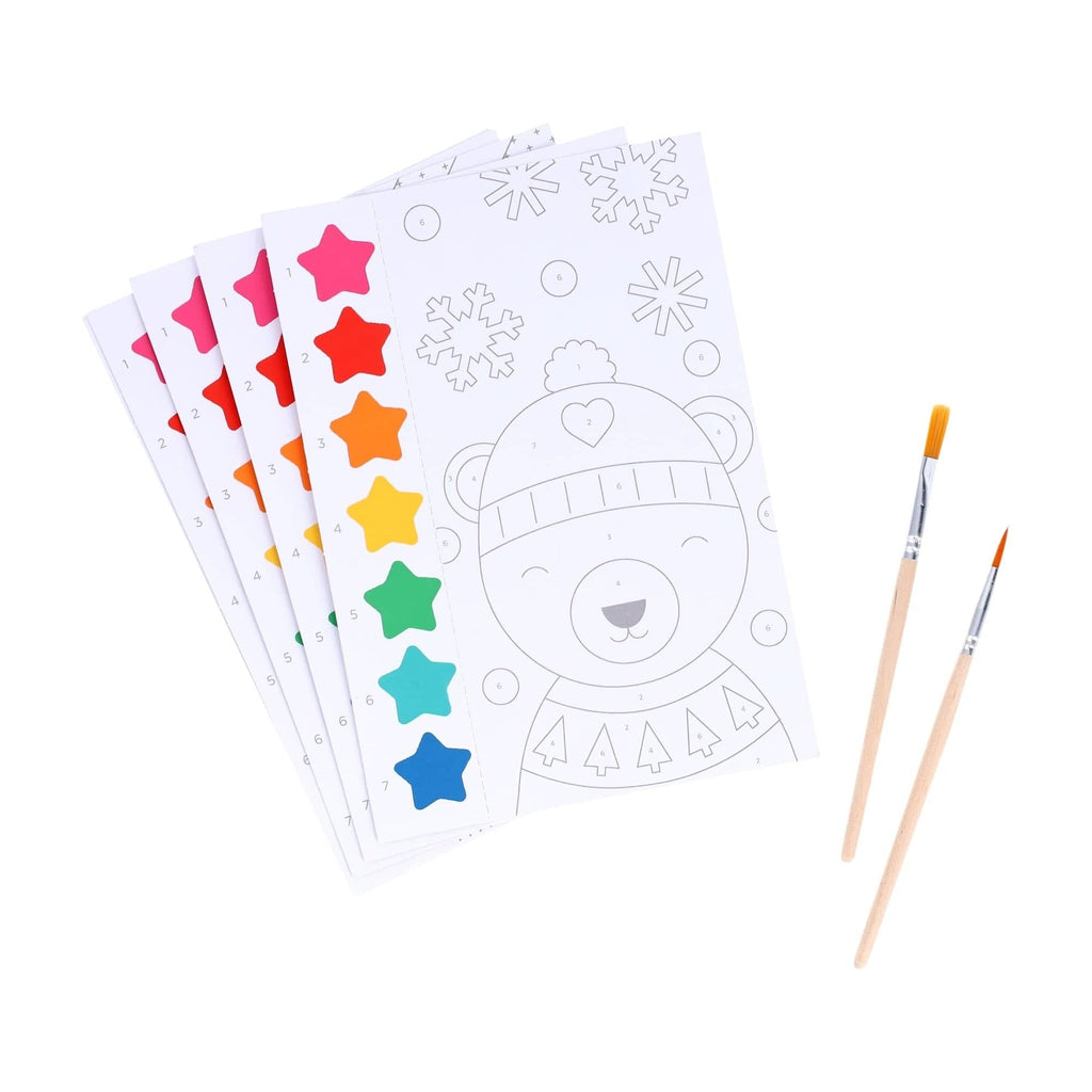 Christmas Paint by Numbers Kit Chronicle Books - Petit Collage Toys & Games - Crafts & Hobbies