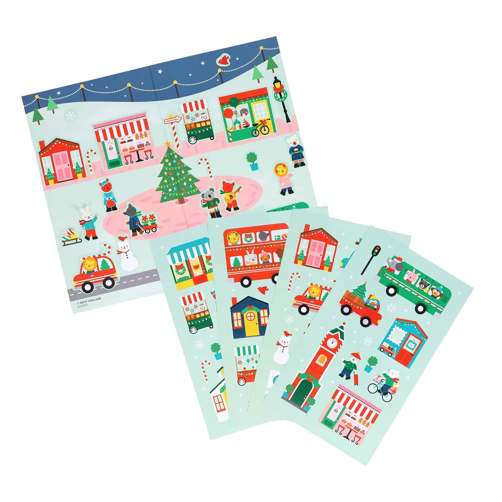 Christmas Town Mini Sticker Set Chronicle Books - Petit Collage Toys & Games - Crafts & Hobbies