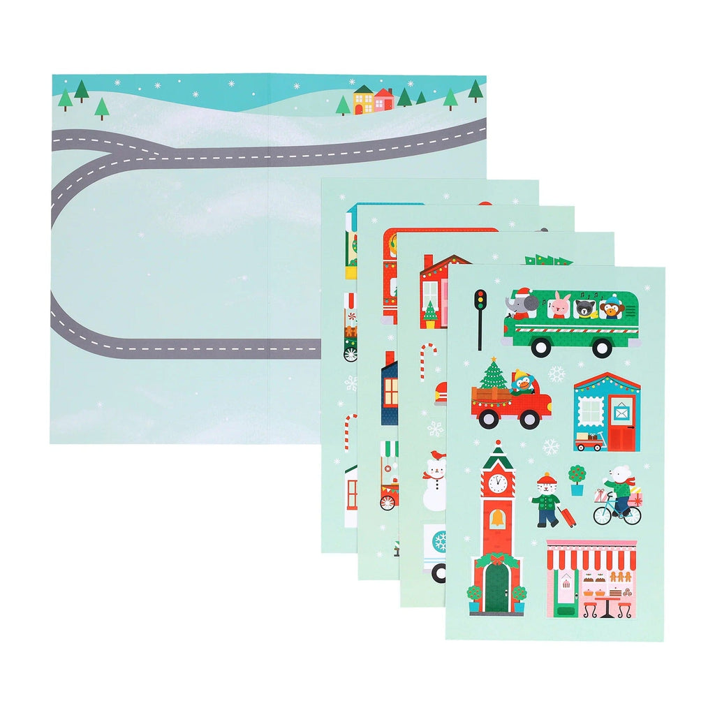Christmas Town Mini Sticker Set Chronicle Books - Petit Collage Toys & Games - Crafts & Hobbies