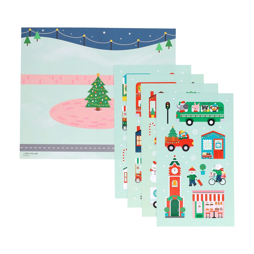 Christmas Town Mini Sticker Set Chronicle Books - Petit Collage Toys & Games - Crafts & Hobbies