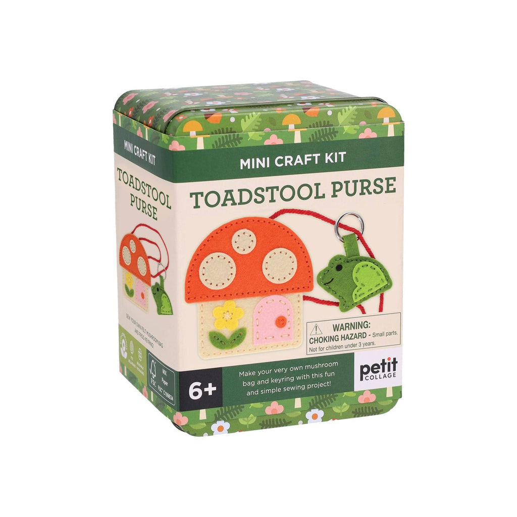 Toadstool Purse Mini Craft Kit Chronicle Books - Petit Collage Toys & Games - Crafts & Hobbies