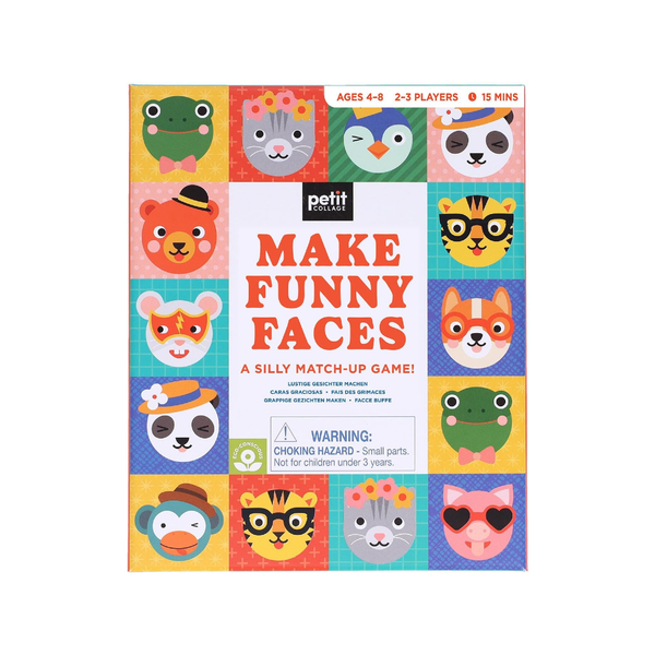 Make Funny Faces Match Up Game Chronicle Books - Petit Collage Toys & Games - Puzzles & Games - Games