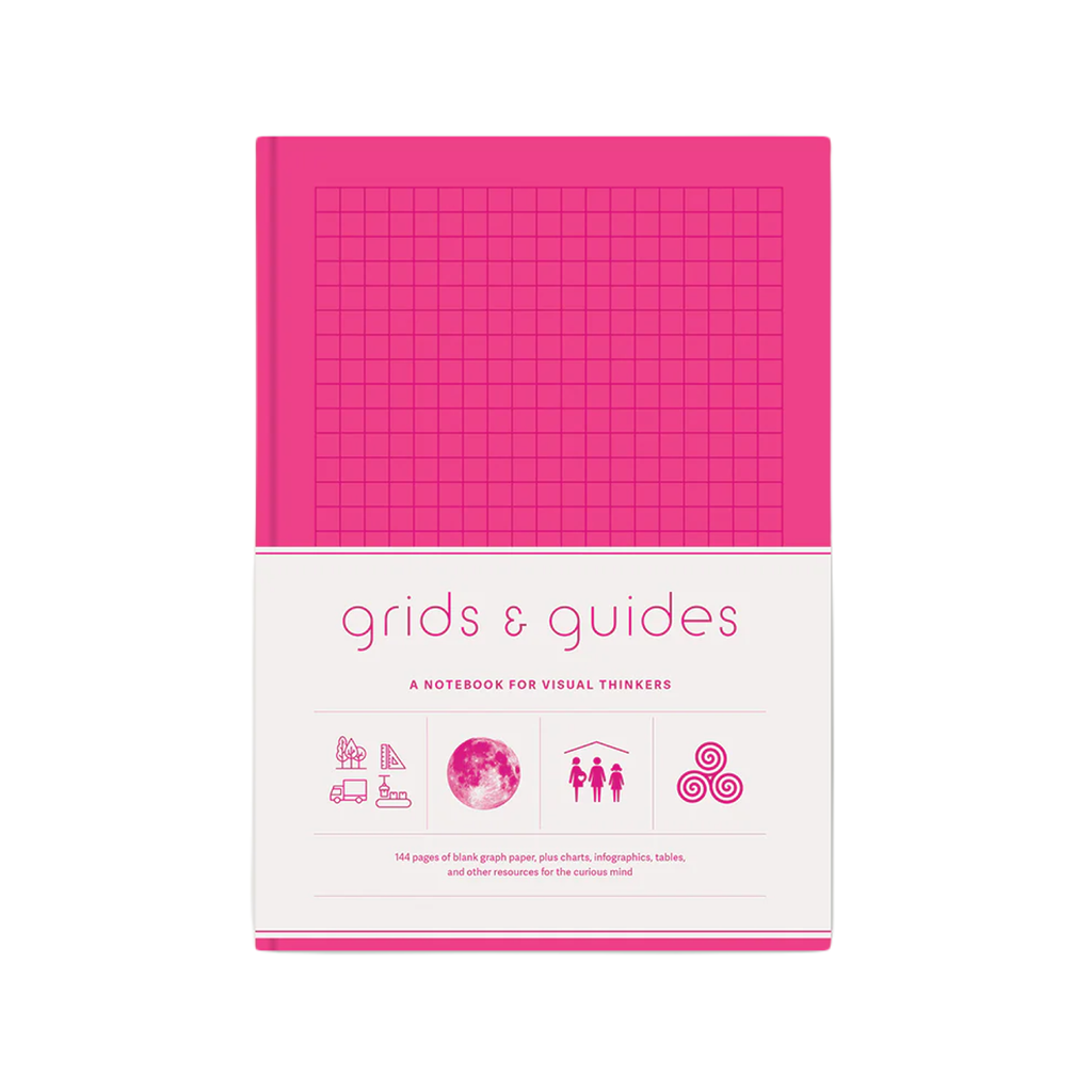 Grids And Guides Pink Notebook Chronicle Books - Princeton Architectural Press Books - Blank Notebooks & Journals