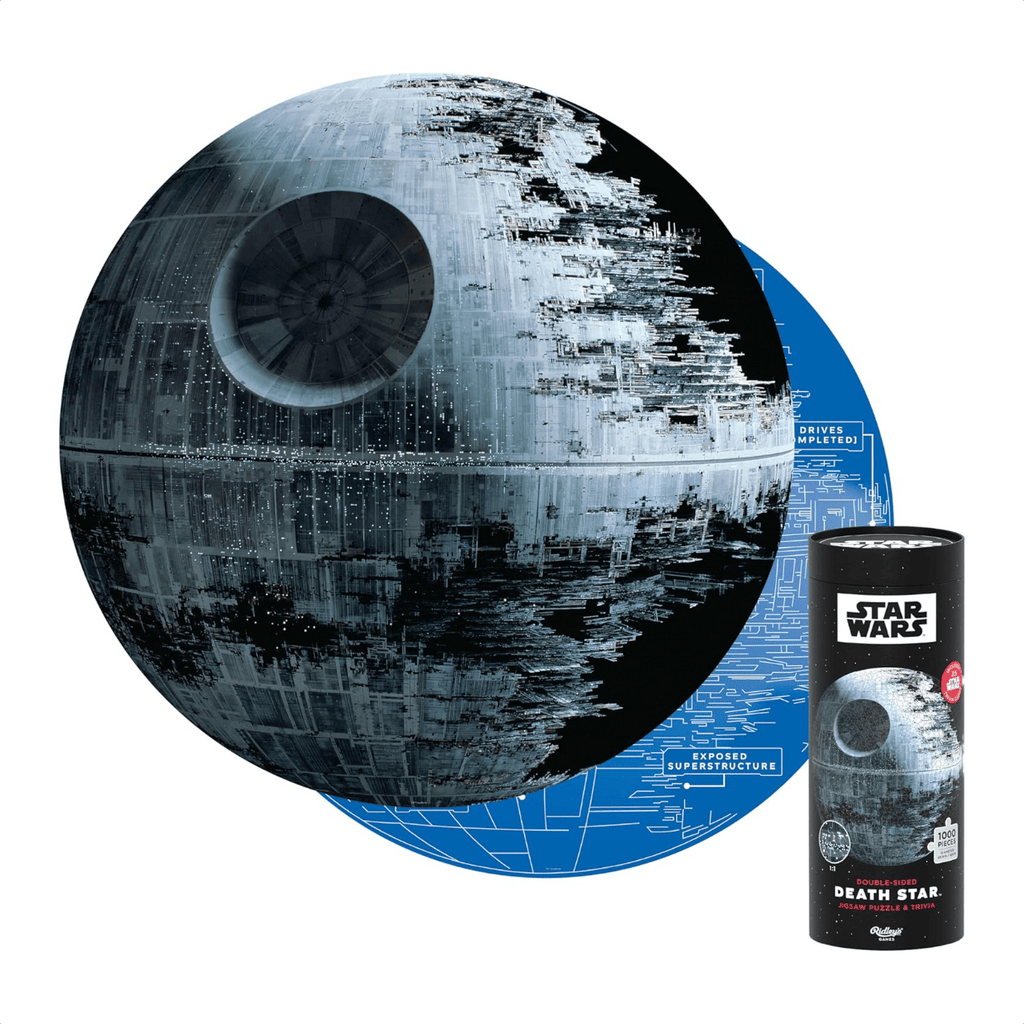 Star Wars Death Star Jigsaw Puzzle and Trivia 1000 Piece Jigsaw Puzzle Chronicle Books - Ridley's Games Toys & Games - Puzzles & Games - Jigsaw Puzzles