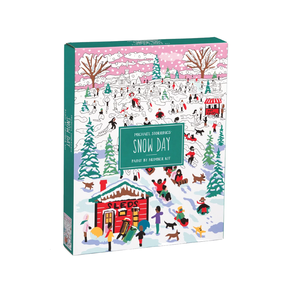 Michael Storrings Snow Day Paint By Number Kit Chronicle Books Toys & Games - Art & Drawing Toys
