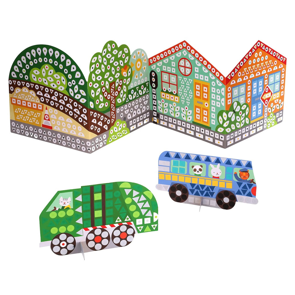 Mosaic Sticker Activity: On the Move Chronicle Books Toys & Games - Crafts & Hobbies
