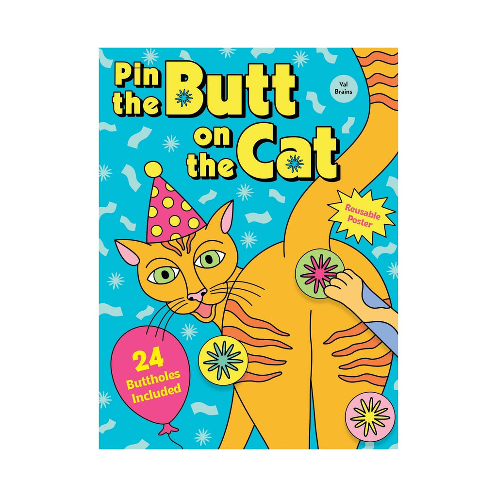 Pin the Butt on the Cat Game Chronicle Books Toys & Games - Puzzles & Games - Games