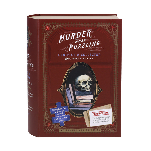 Murder Most Puzzling Collector 500 Piece Jigsaw Puzzle Chronicle Books Toys & Games - Puzzles & Games - Jigsaw Puzzles