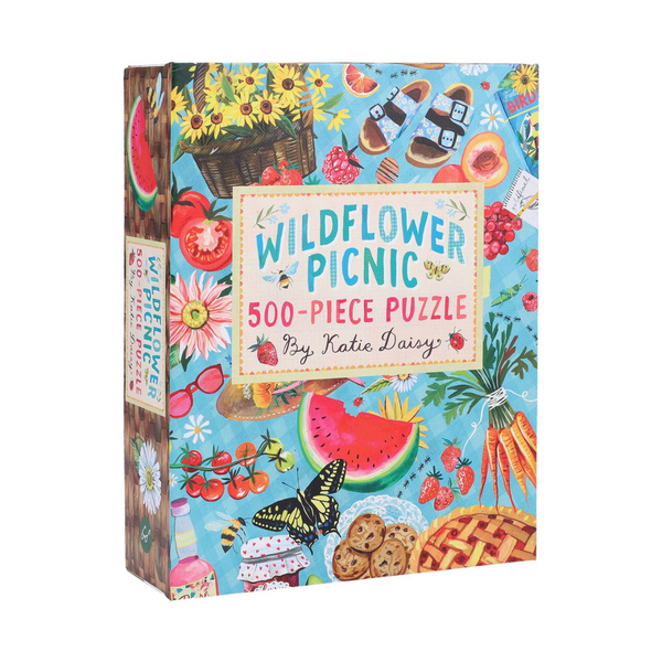 Wildflower Picnic 500 Piece Jigsaw Puzzle Chronicle Books Toys & Games - Puzzles & Games - Jigsaw Puzzles