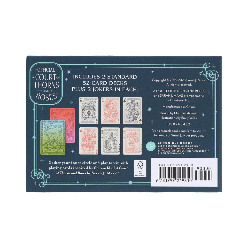 A Court of Thorns and Roses Official Playing Card Set (Night Court Inner Circle) Chronicle Books Toys & Games - Puzzles & Games - Playing Cards