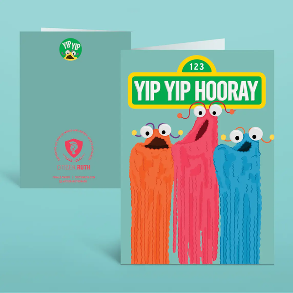 Yip Yip Hooray Blank Card Citizen Ruth Cards - Any Occasion