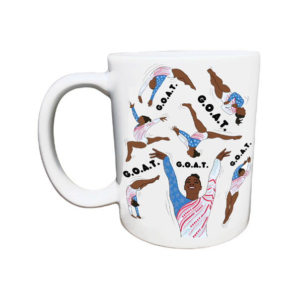 Simone Biles GOAT Mug Citizen Ruth Home - Mugs & Glasses