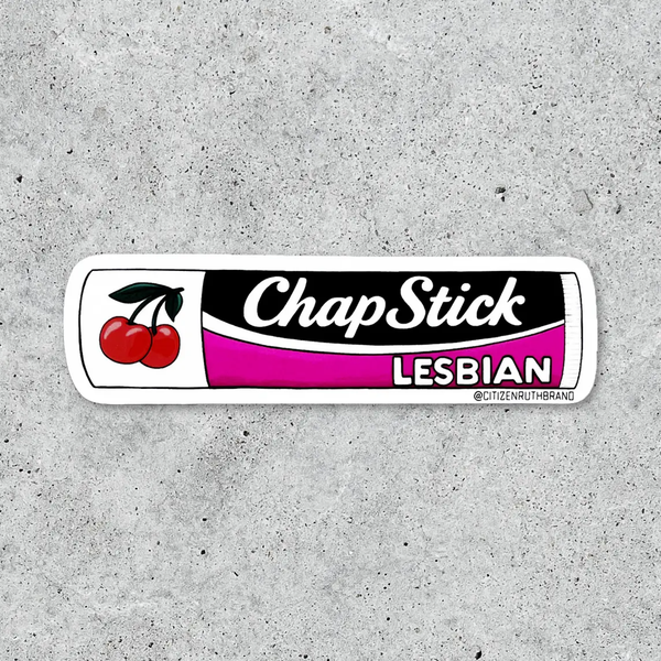 Chapstick Lesbian Sticker Citizen Ruth Impulse - Decorative Stickers