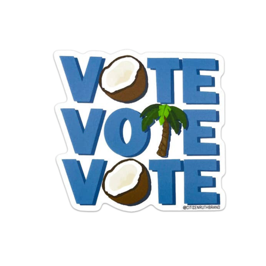 Coconut Vote Sticker Citizen Ruth Impulse - Decorative Stickers