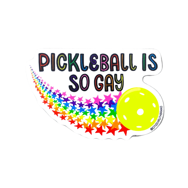 Pickleball Is So Gay Sticker Citizen Ruth Impulse - Decorative Stickers