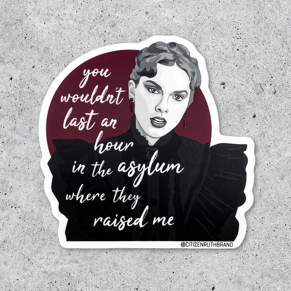 Taylor 11th Album You Wouldn't Last Sticker Citizen Ruth Impulse - Decorative Stickers