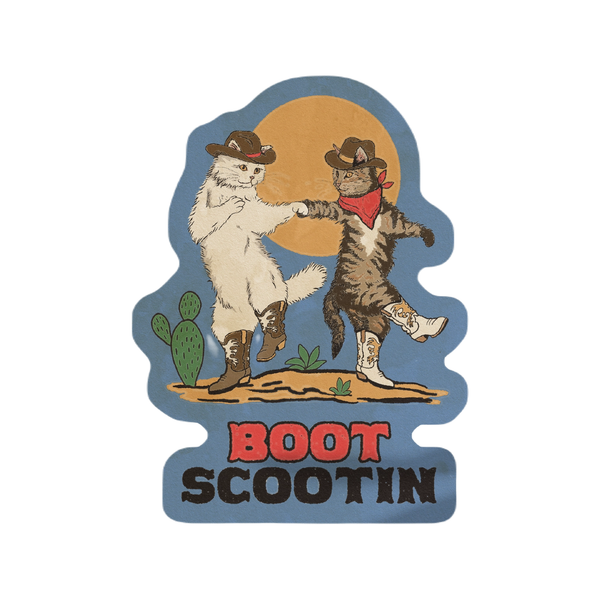 Boot Scootin Kitties Sticker Cluster Funk Studio Impulse - Decorative Stickers