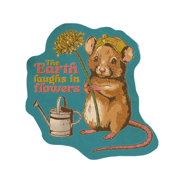 Earth Laughs In Flowers Mouse Gardener Sticker Cluster Funk Studio Impulse - Decorative Stickers