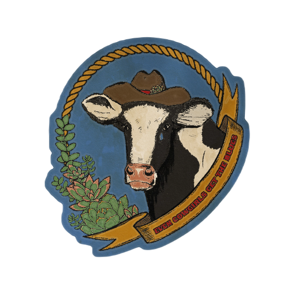Even Cowgirls Get The Blues Sticker Cluster Funk Studio Impulse - Decorative Stickers
