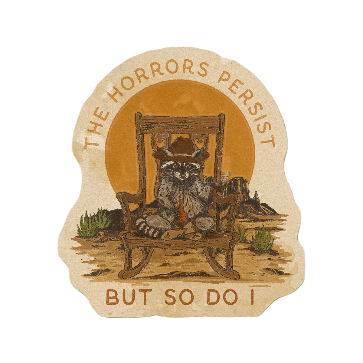 The Horrors Persist But So Do I Funny Opposum Meme " Poster For Sale