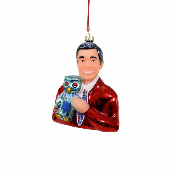Cardigan And Owl Puppet Red Ornament Cody Foster & Co Holiday - Ornaments