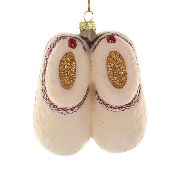 Cozy Fleece Slippers Ornament Cody Foster & Co Holiday - Ornaments