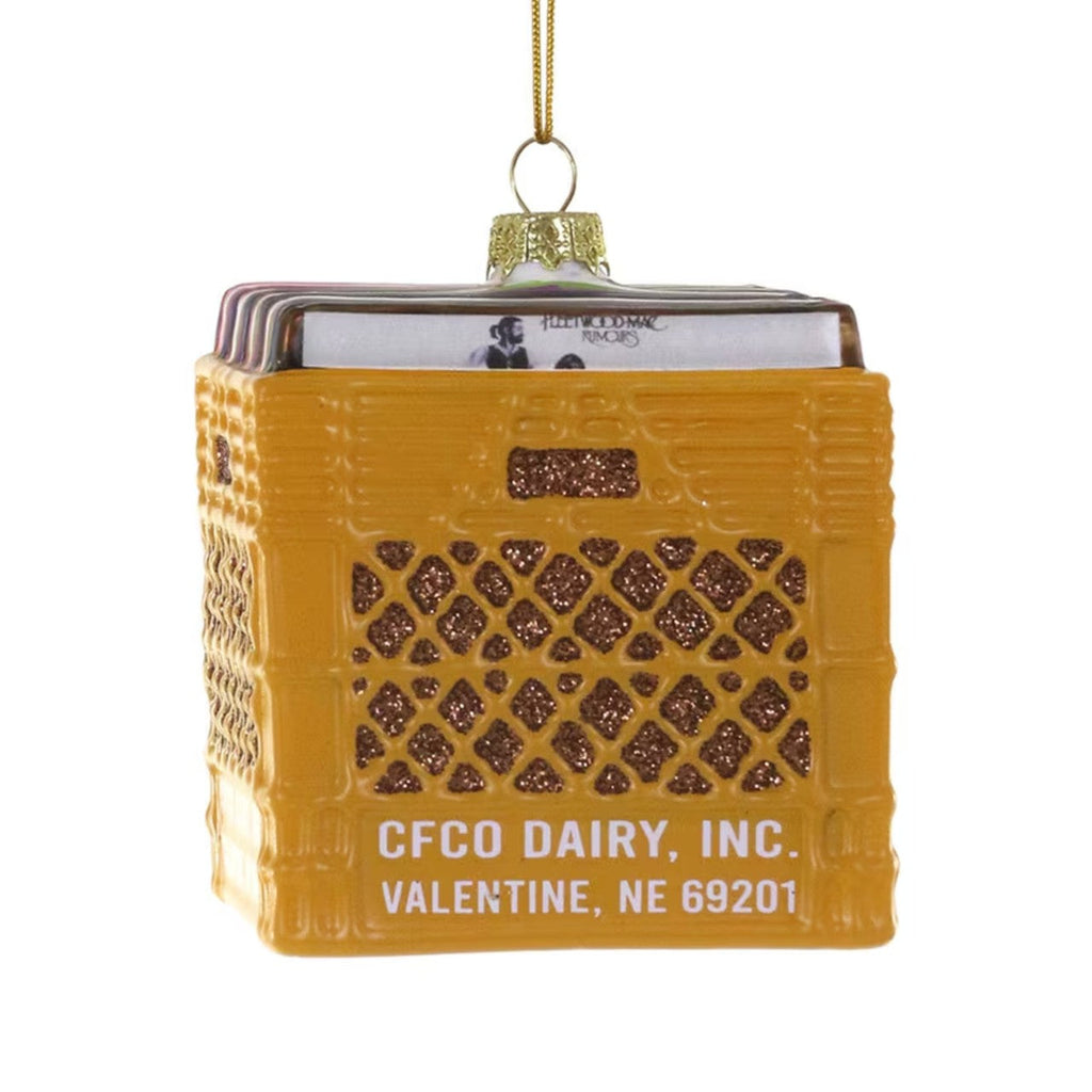 Crate Of Records Ornament Cody Foster & Co Holiday - Ornaments