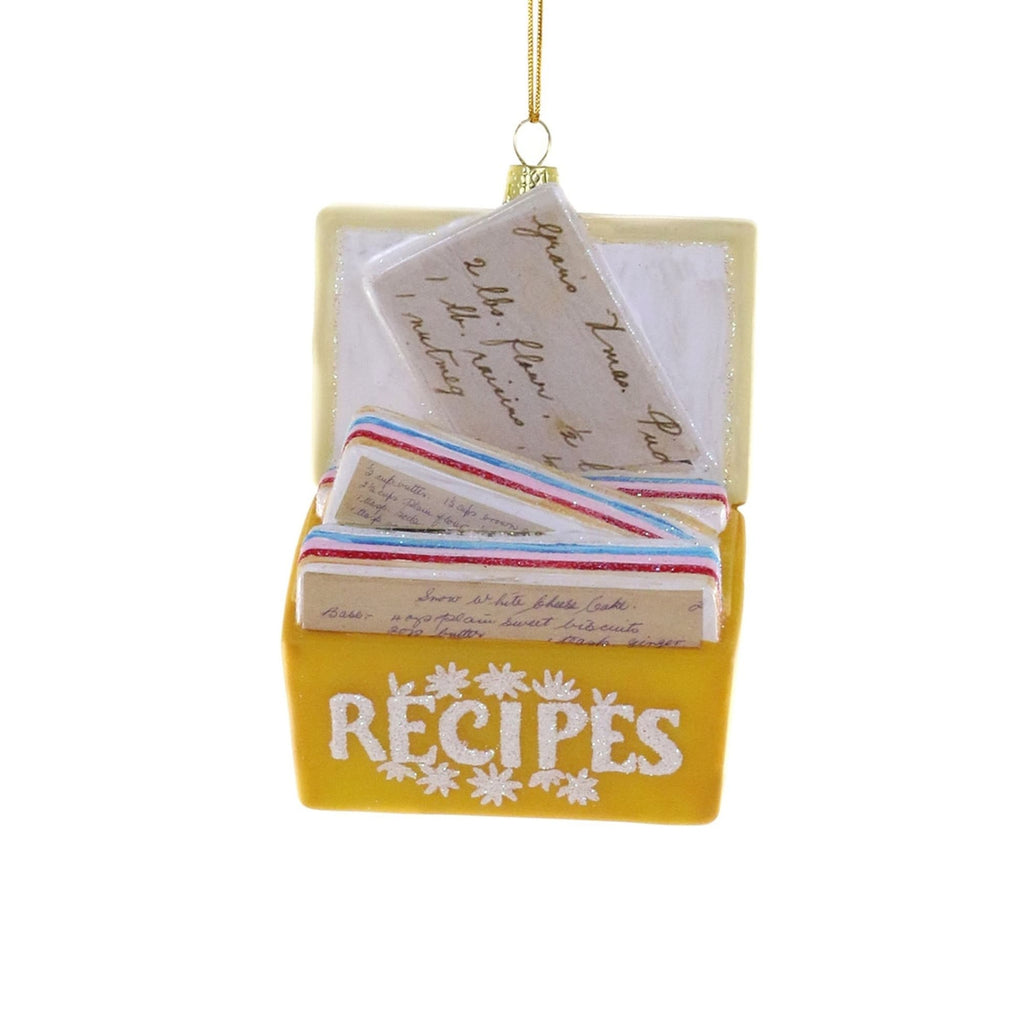 Favorite Recipes Yellow Ornament Cody Foster & Co Holiday - Ornaments