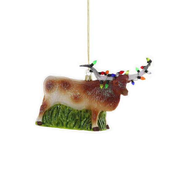 Festive Longhorn Ornament Cody Foster & Co Holiday - Ornaments