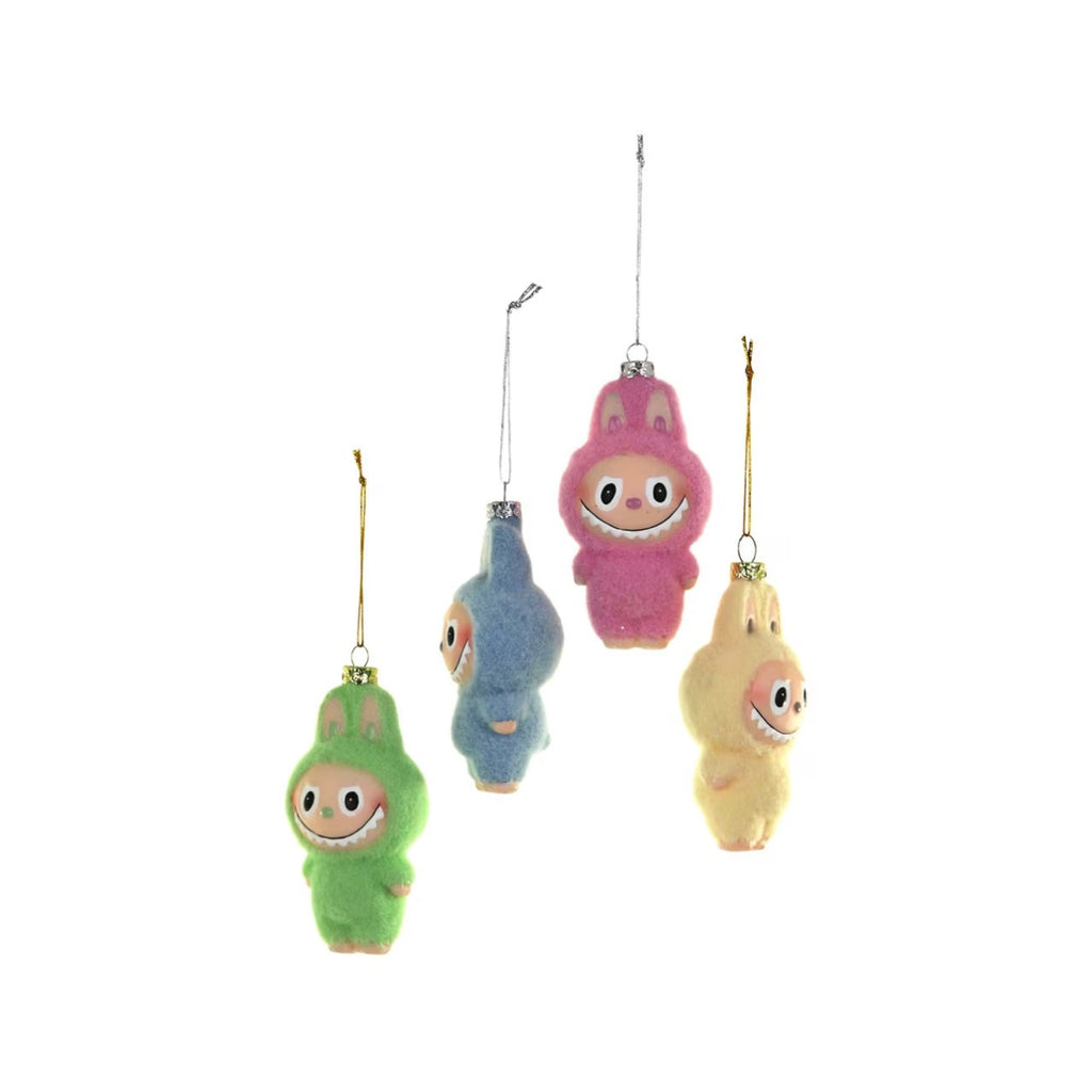 Fuzzy Monster Ornaments Cody Foster & Co Holiday - Ornaments