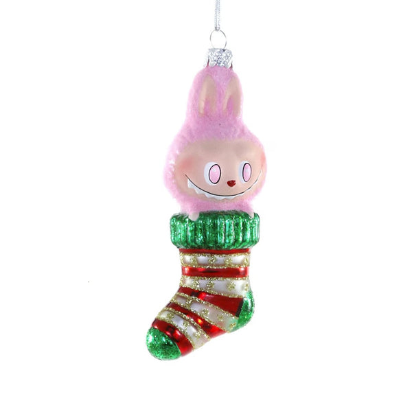 Fuzzy Monster Stocking Ornament Cody Foster & Co Holiday - Ornaments