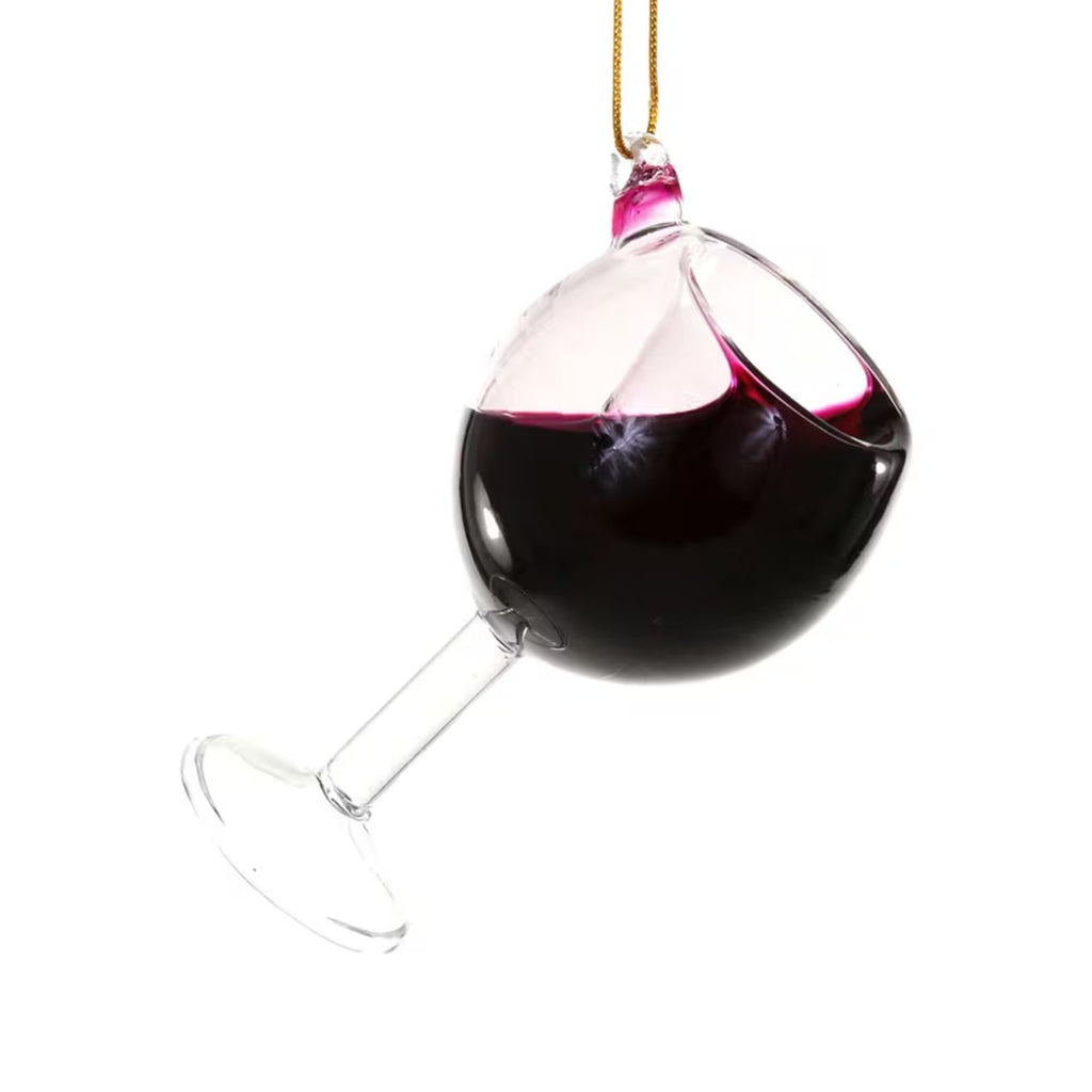 Glass Of Wine Ornament - Cabernet Cody Foster & Co Holiday - Ornaments