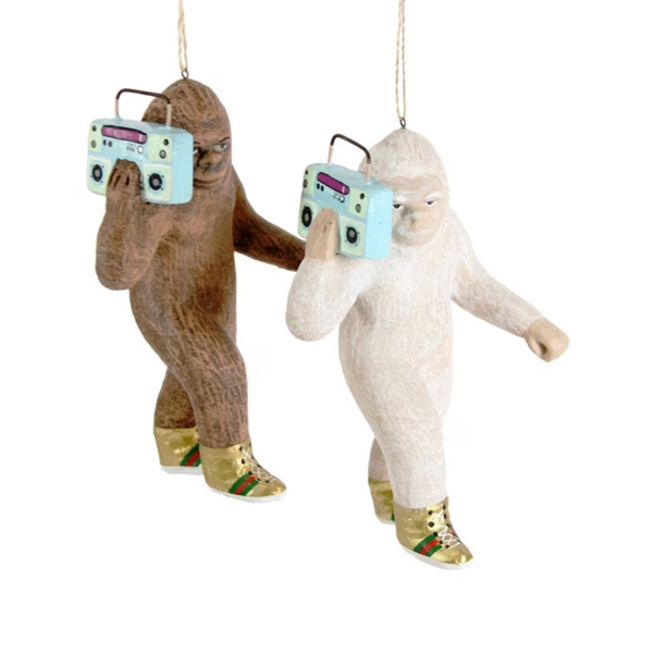 Hipster Sasquatch Ornament Cody Foster & Co Holiday - Ornaments