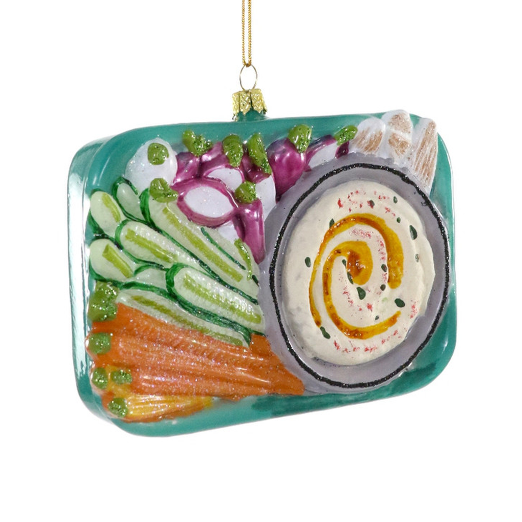 Hummus Platter Ornament Cody Foster & Co Holiday - Ornaments