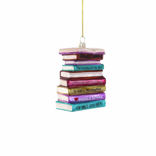 I Heart Banned Books Ornament Cody Foster & Co Holiday - Ornaments
