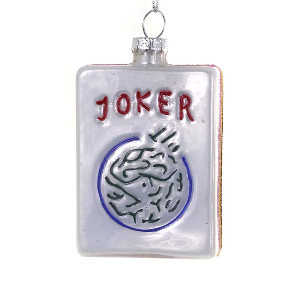 Joker Mahjong Tile Ornament Cody Foster & Co Holiday - Ornaments