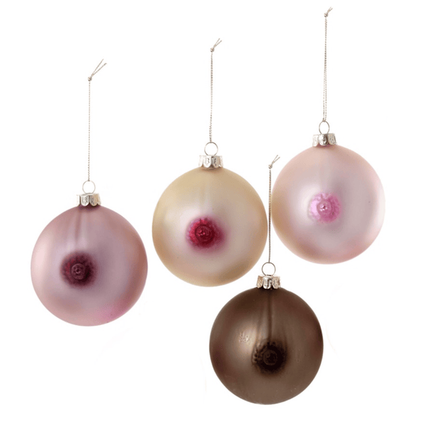Large Boobs Ornament Cody Foster & Co Holiday - Ornaments