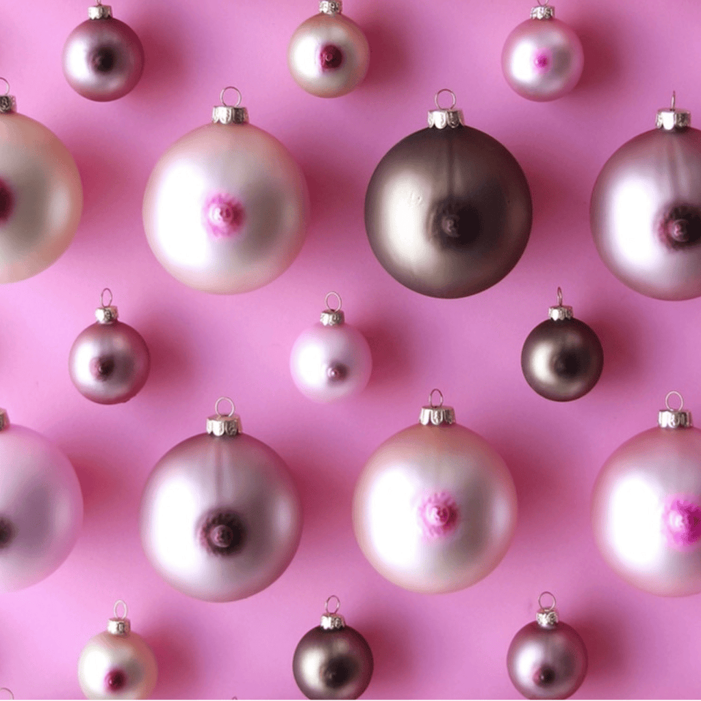 Large Boobs Ornament Cody Foster & Co Holiday - Ornaments