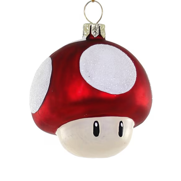 Mario Mushroom Ornament Cody Foster & Co Holiday - Ornaments