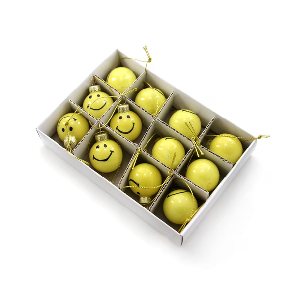 Mini Smiley Ornament Cody Foster & Co Holiday - Ornaments