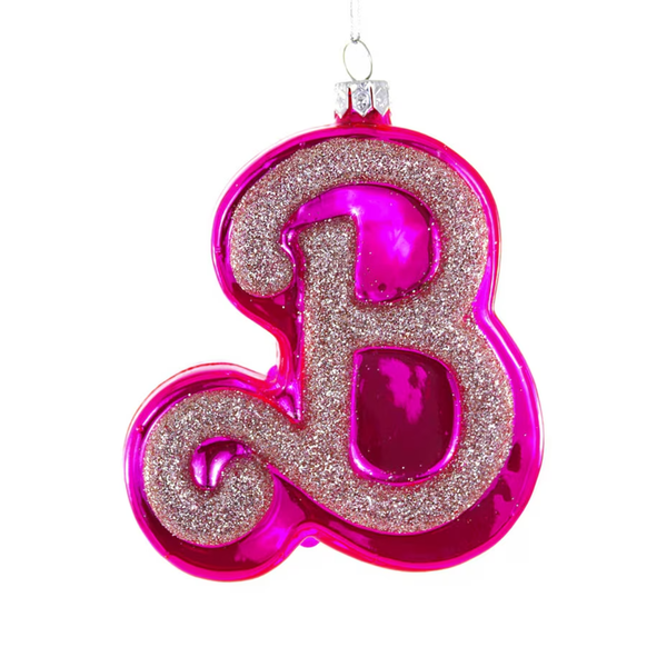 Pink B Ornament Cody Foster & Co Holiday - Ornaments